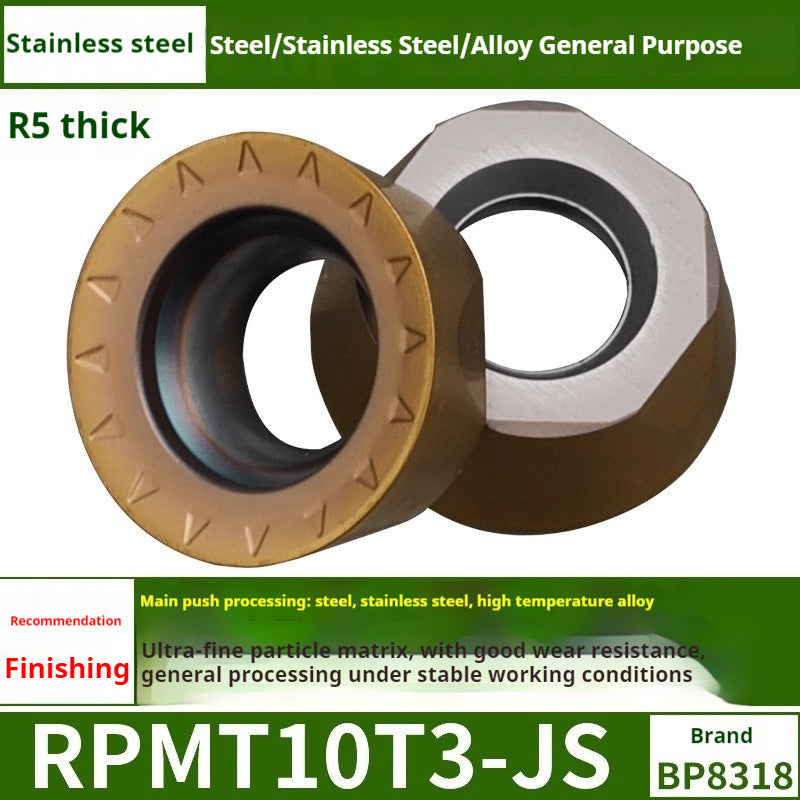 2036-CNC milling inserts, RPMW carbide R5 machining center, R4 milling machine, R6 milling inserts, RPMT round cutter cutters Shandong Denso Pricision Tools Co.,Ltd.